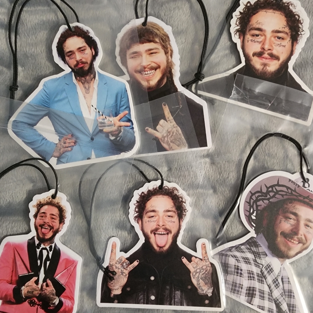 New 6pk post malone car air freshners